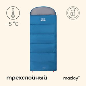 Спальник 3 х слойный, левый, одеяло+подг. 220*90 см, -5/+10 camping comfort cool (таффета/э