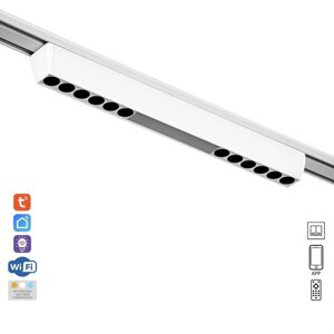 Светильник трековый SLIM "Линия трек33" LED 18Вт 3000K-6000К 48V CRI90 белый 3,2х3,8х33,8см 990943