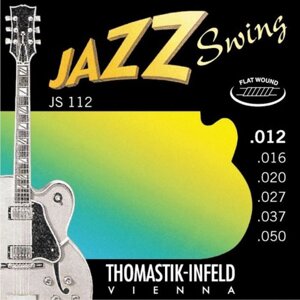 Струны для акустической гитары Thomastik JS112 Jazz Swing, Medium Light, сталь/никель,12-50 230450