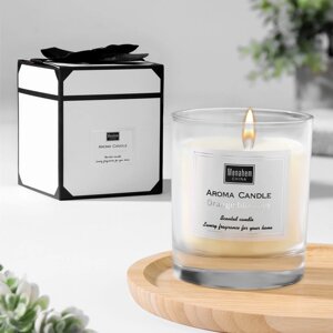 Свеча ароматическая "Aroma Candle", цветок апельсина, 8х9 см