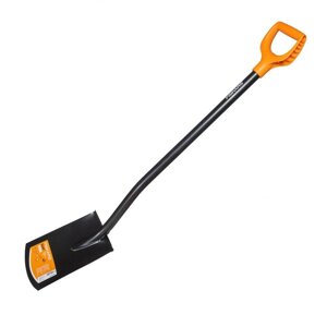 Лопата садовая "Fiskars" с закругл. лезвие SolidTM