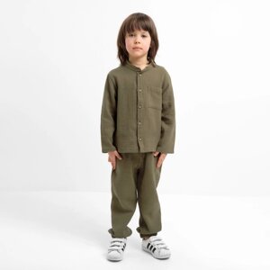 Костюм (рубашка и брюки) детский KAFTAN "Муслин", р. 34 (122-128 см) хаки