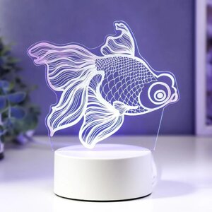 Светильник "Рыбка" LED RGB от сети 9,5х15х16,5 см