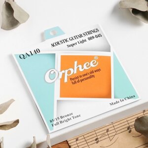 Струны для акустической гитары Orphee QA140, 009-045