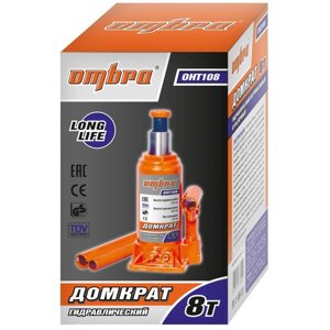 Домкрат гидравлический Ombra OHT108, 8 т, подъем 200-405 мм