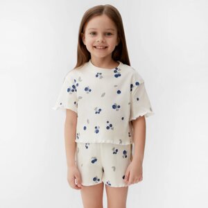 Пижама детская (футболка и шорты) KAFTAN Little berry р. 32 (110-116)