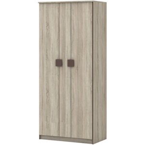 Шкаф "Диско" для платья, 2-х дверный, 902 515 2072 мм, цвет дуб сонома / шоколад
