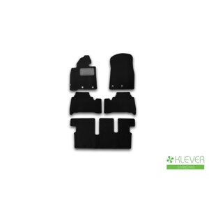 Коврики в салон Klever Standard Toyota Land Cruiser 200, 7 мест, АКПП, 2012-2016, внед, 5 шт