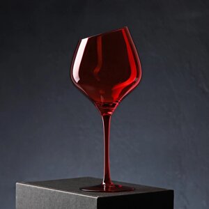 Бокал для вина Magistro "Иллюзия", 540 мл, 1024 см, цвет красный