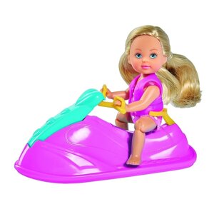 Кукла "Еви" 12 см, в купальнике на водном скутере