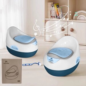 Горшок детский Ining Baby P002, с музыкой, цвет синий