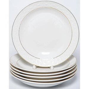 Набор глубоких тарелок Balsford "Грация нежность", 6 шт., 300 мл, d=22 см
