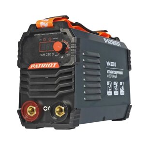 Аппарат сварочный инверторный Patriot WM230D, 220 В, 10.7 кВт, 20-230 А, электроды 1.6-5 мм 743566