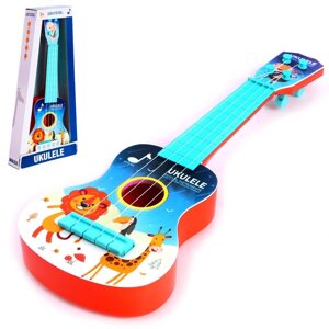 Игрушка музыкальная укулеле "Зоопарк", цвета МИКС