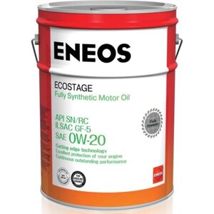 Масло моторное ENEOS Ecostage Synt. SN 0W-20, 20 л