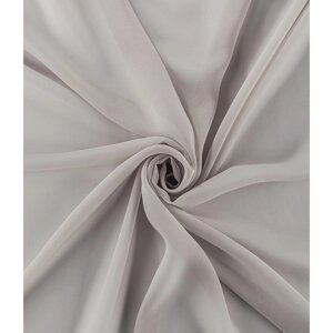 Тюль "Вуаль шелк", размер 200x260 см, цвет серый