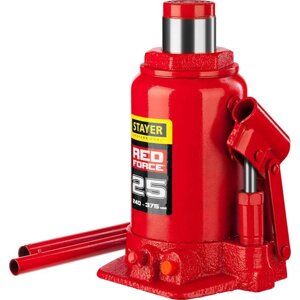 Домкрат бутылочный гидравлический STAYER RED FORCE 43160-25_z01, 240-375 мм, 25 т