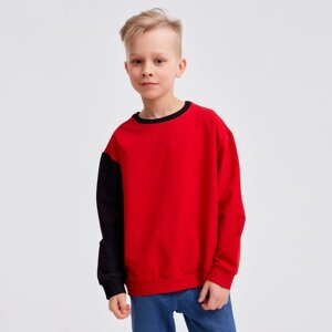 Джемпер для мальчика MINAKU: Casual Collection KIDS цвет красный, рост 140