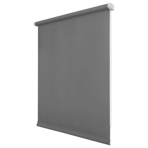 Рулонная штора "Плайн", 140х175 см, цвет темно-серый