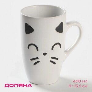 Кружка "Кот белый", 400 мл