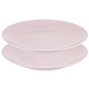 Набор обеденных тарелок simplicity, D26 см, розовые, 2 шт.