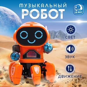 Робот музыкальный "Вилли", русское озвучивание, световые эффекты, цвет оранжевый