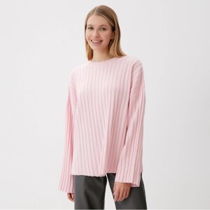 Джемпер вязаный женский MINAKU: Knitwear collection цвет розовый, р-р 46-48