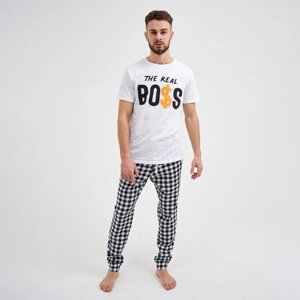 Пижама мужская (футболка и брюки) KAFTAN "Boss" р. 56