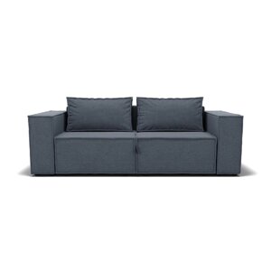 Прямой диван "Хилтон", механизм еврокнижка с релаксом, велюр, цвет гелекси лайт 026