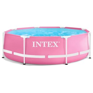 Бассейн каркасный Pink Frame Pool 244 х 76 см, цвет розовый 28290NP