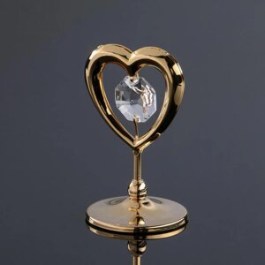 Сувенир "Сердце" мини, с кристаллами Сваровски