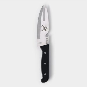 Нож для мяса "Шашлычный", 13,7 см, цвет чёрный