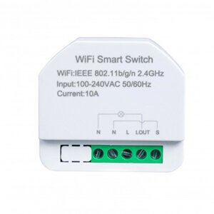 Умное мини реле Sibling Powerswitch-M, Wi-Fi, 10A, 220В, одноканальное, белое