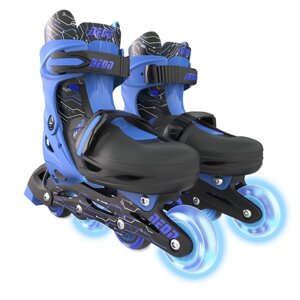 Роликовые коньки детские YVolution Neon Combo Skates, размер 29-32, цвет синий