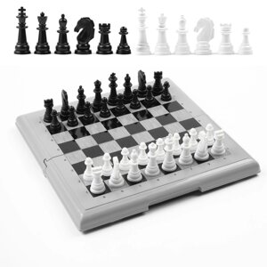 Шахматы, доска пластик 21 х 21 см, король h-3.5 см, d-1.3 см