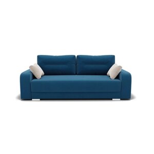 Прямой диван "Модерн 1", механизм пантограф, велюр, цвет селфи 12 / подушки 01