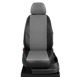 Авточехлы для Hyundai Creta с 2021-н. в. джип Задняя спинка 40 на 60, сиденье единое. Задний подлокотник (молния+чехол),