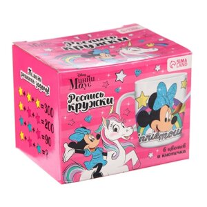 Набор кружка под раскраску "Minnie mouse" Минни Маус