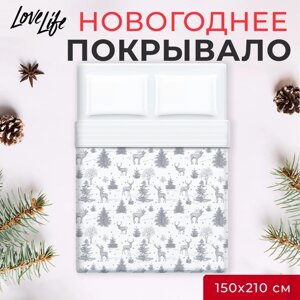 Покрывало LoveLife 1,5 сп "Зимняя сказка" 150*2105см, микрофайбер, 100% п/э