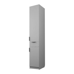 Пенал "Экон", 4005202300 мм, 1 ящик, полки, правый, цвет серый шагрень