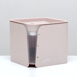 Фонтанчик для животных Carno, 2 л, с датчиком воды и фильтром, 18х16 см 2 л, бело-серый