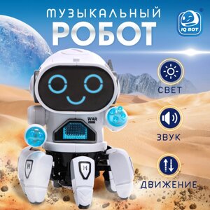 Робот музыкальный "Вилли", русское озвучивание, световые эффекты, цвет белый