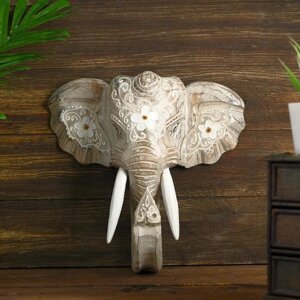Сувенир дерево "Голова слона" 28х26х10,5 см