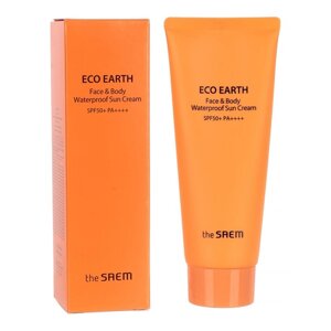 Крем солнцезащитный для лица и тела водостойкий Eco Earth Face&Body SPF 50+ PA++++, 100 мл 1008665