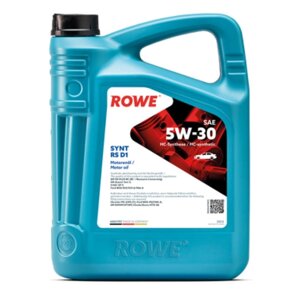 Масло моторное Rowe 5/30 Hightec Synt RS D1 API SP RC/SN PLUS RC , ILSAC GF-5/-6A, синт, 4 л 925991