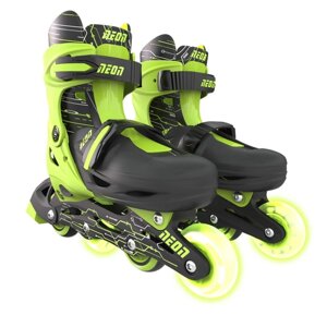 Роликовые коньки детские YVolution Neon Combo Skates, размер 29-32, цвет зелёный