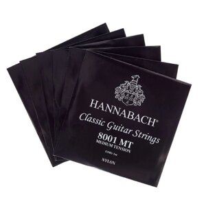 Струны для классической гитары Hannabach 800MT Black SILVER PLATED