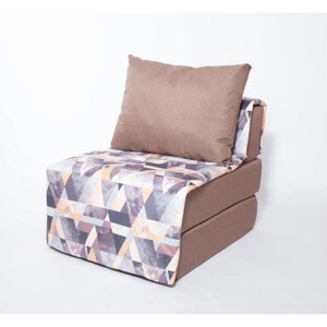 Кресло - кровать бескаркасное "Харви" с накидкой-матрасиком, размер 75 x 100 x 90 см, цвет коричневый