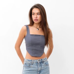 Топ женский джинсовый MIST: Denim р. 42, графит