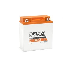 Аккумуляторная батарея Delta СТ1205.1 (12N5-3B, YB5L-B)12V, 5 Ач обратная (- +)